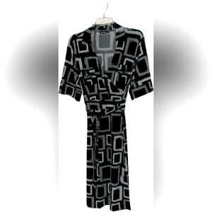 Apt 9 Faux Wrap Short Sleeve Dress